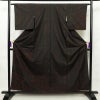 付け下げ 紬生地 良品 絞り 正絹 幾何学柄・抽象柄 袷仕立て 身丈158.5cm 裄丈63cm 着物 茶_画像1