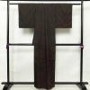付け下げ 紬生地 良品 絞り 正絹 幾何学柄・抽象柄 袷仕立て 身丈158.5cm 裄丈63cm 着物 茶_画像2