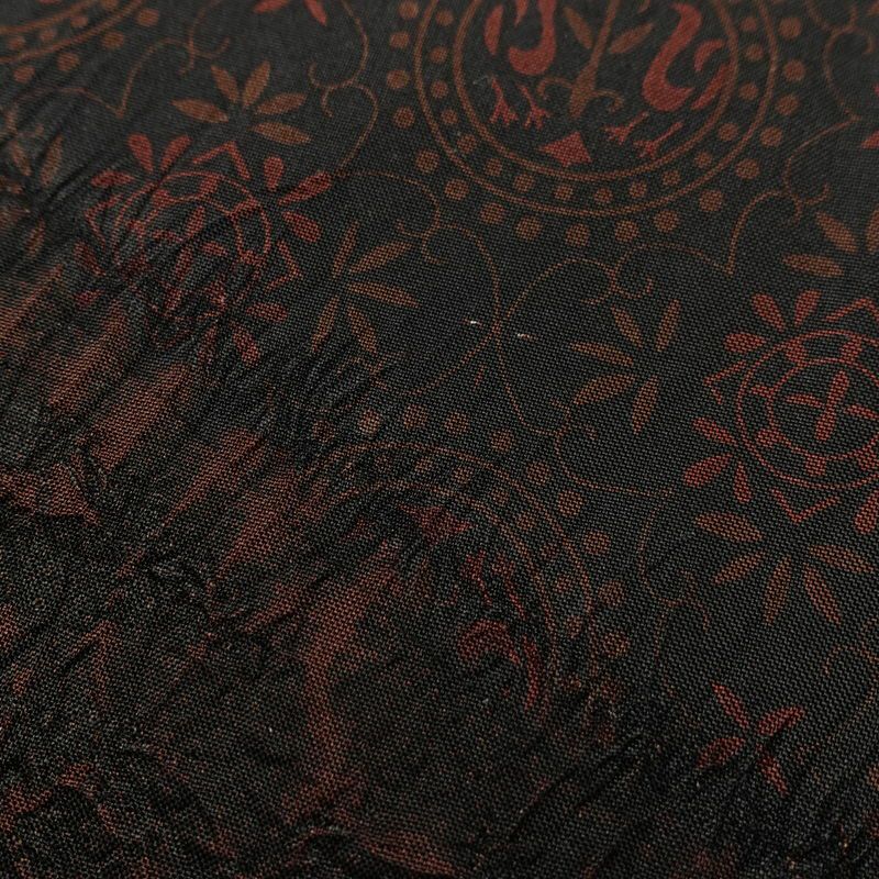 付け下げ 紬生地 良品 絞り 正絹 幾何学柄・抽象柄 袷仕立て 身丈158.5cm 裄丈63cm 着物 茶_画像20