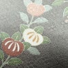 訪問着 正絹 花柄 袷仕立て 身丈168cm 裄丈65cm 金彩 共八掛 菊 グレー_画像7
