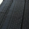 大島紬 良品 しつけ糸付き 正絹 麻の葉柄 袷仕立て 身丈159.5cm 裄丈67.5cm 着物 青・紺_画像5