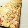 袋帯 六通柄 振袖用 正絹 流水・波柄 蝶 金・銀_画像8