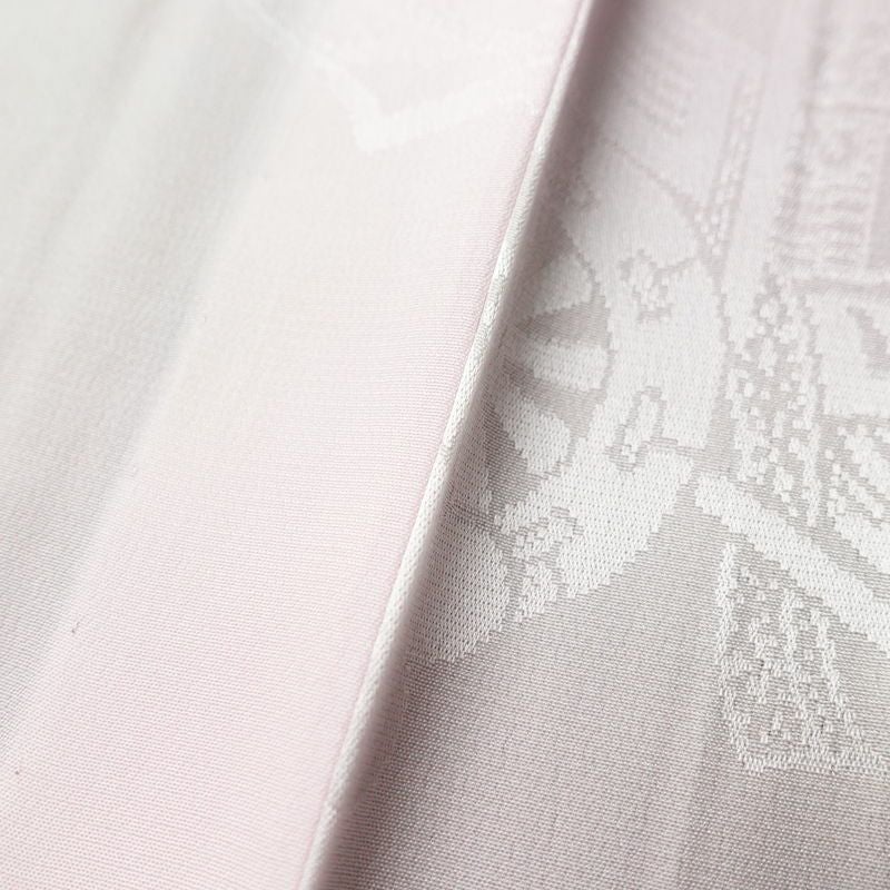 長襦袢 良品 フォーマル用 正絹 古典柄 袖無双・胴抜き 身丈138.5cm 裄丈66.5cm 一部しつけ糸付き ピンク_画像8