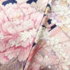 振袖 良品 正絹 花柄 袷仕立て 身丈157cm 裄丈64.5cm 箔 金彩 着物 青・紺_画像9