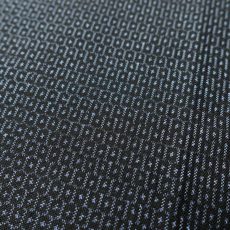 男性用 大島紬 着物 良品 証紙あり アンサンブル 着物 羽織 2点セット セット品 正絹 亀甲柄 袷仕立て 身丈142.5cm 裄丈67cm 青・紺_画像7