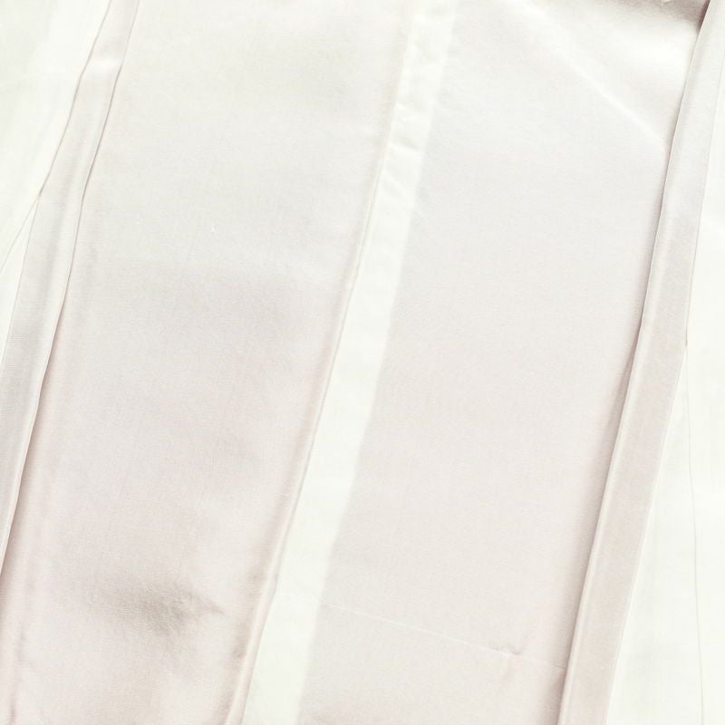 色無地 良品 一つ紋付き 正絹 無地 袷仕立て 身丈155cm 裄丈65.5cm 一部しつけ糸付き 着物 赤・朱_画像16