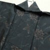 本場大島紬 良品 証紙あり 正絹 花柄 袷仕立て 身丈158cm 裄丈67cm 青・紺_画像14