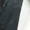 本場大島紬 良品 証紙あり 正絹 花柄 袷仕立て 身丈158cm 裄丈67cm 青・紺_画像16