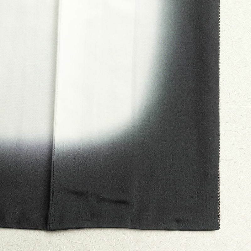 紬 良品 正絹 幾何学柄・抽象柄 袷仕立て 身丈157.5cm 裄丈64.5cm 紬着物 茶_画像20