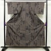 紬 良品 正絹 古典柄 袷仕立て 身丈156.5cm 裄丈63cm 紬着物 茶_画像1