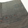 大島紬 証紙あり 正絹 幾何学柄・抽象柄 袷仕立て 身丈152cm 裄丈63.5cm 着物 グレー_画像10