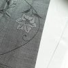 紬 良品 正絹 花柄 袷仕立て 身丈158cm 裄丈63.5cm 紬着物 グレー_画像16