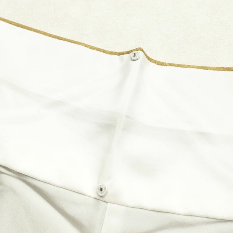 色無地 良品 落款入り 本苔染 正絹 無地 袷仕立て 身丈154cm 裄丈65.5cm 着物 黄・黄土色_画像18