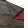 紬 正絹 古典柄 袷仕立て 身丈158cm 裄丈63.5cm 紬着物 茶_画像11