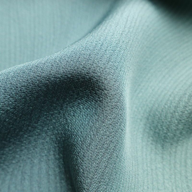 小紋 美品 落款入り 野木章 夢浪漫 しつけ糸付き 縮緬 正絹 流水・波柄 袷仕立て 身丈155cm 裄丈62.5cm 共八掛 ぼかし 緑・うぐいす色_画像21