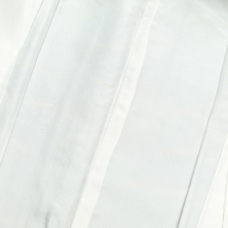 付け下げ 縮緬 正絹 古典柄 袷仕立て 身丈155.5cm 裄丈65cm 金彩 附下げ 露芝 扇面 青・紺_画像17