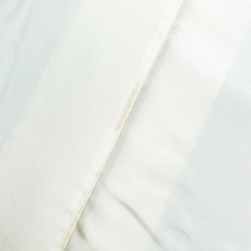 付け下げ 縮緬 正絹 古典柄 袷仕立て 身丈155.5cm 裄丈65cm 金彩 附下げ 露芝 扇面 青・紺_画像19