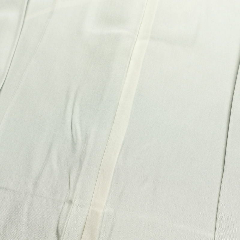 訪問着 良品 正絹 花柄 袷仕立て 身丈165cm 裄丈66.5cm 箔 刺繍 共八掛 金彩 緑・うぐいす色_画像18