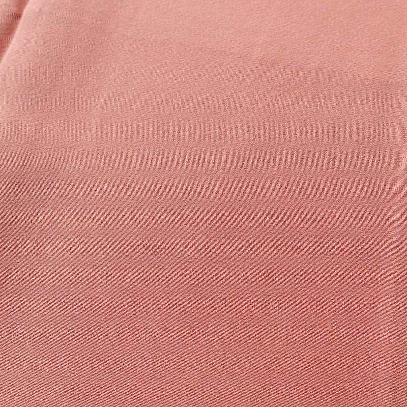 色無地 良品 縮緬 一つ紋付き 正絹 無地 袷仕立て 身丈157cm 裄丈66cm 一部しつけ糸付き 着物 ピンク_画像6