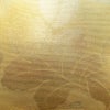 名古屋帯 六通柄 正絹 木の葉・植物柄 名古屋仕立て 黄・黄土色_画像3