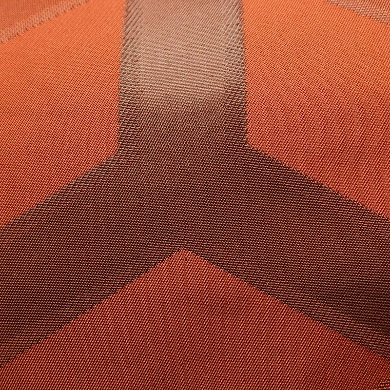 袋帯 六通柄 一般用 正絹 亀甲柄 茶_画像3