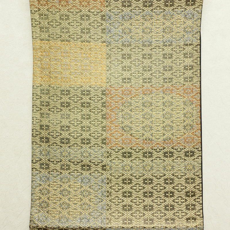 袋帯 六通柄 良品 フォーマル用 正絹 幾何学柄・抽象柄 多色使い_画像8