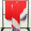 振袖 正絹 花柄 袷仕立て 身丈170.5cm 裄丈70.5cm 箔 金糸 桜 着物 成人式 二十歳の集い 紫・藤色_画像2