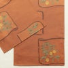 袋帯 六通柄 木屋太 今河織物 良品 一般用 正絹 木の葉・植物柄 橙_画像12