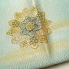袋帯 太鼓柄 スワトウ刺繍 正絹 幾何学柄・抽象柄 箔 緑・うぐいす色_画像15