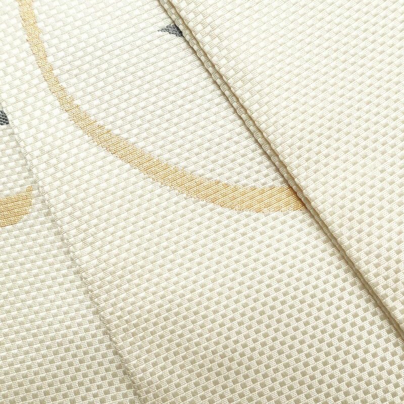 袋帯 六通柄 良品 フォーマル用 正絹 花柄 白_画像21