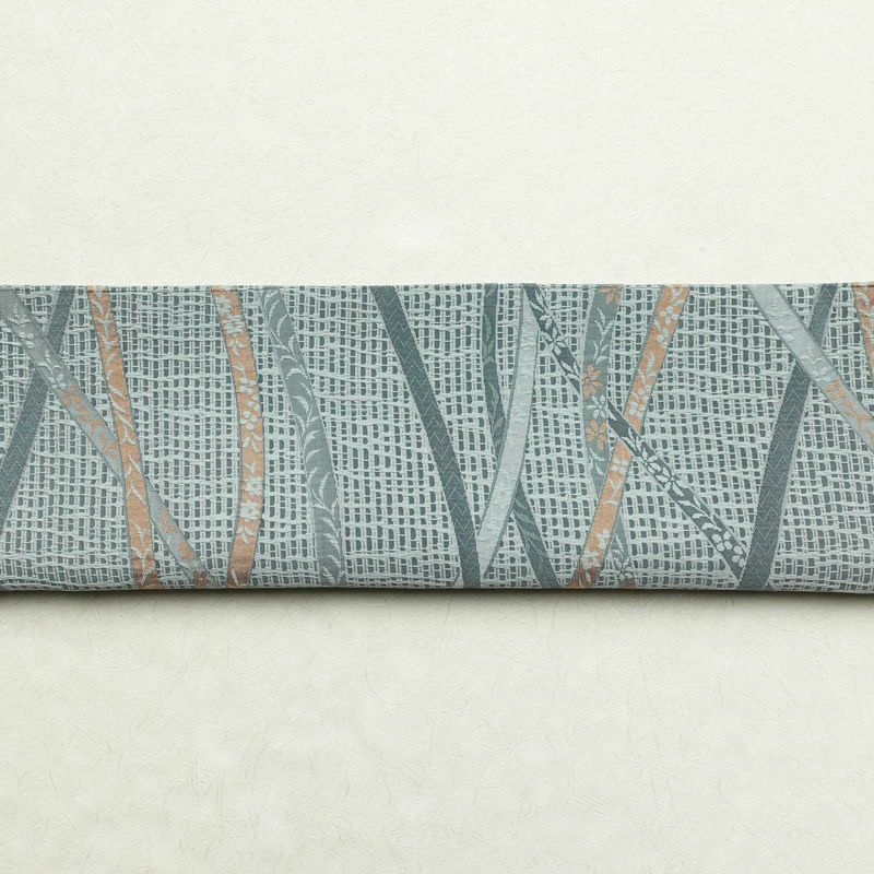 袋帯 全通柄 美品 時の音彩 一般用 正絹 古典柄 青・紺_画像15