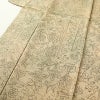 小紋 正絹 花柄 袷仕立て 身丈153cm 裄丈64cm 小紋着物 ベージュ ぼかし_画像5
