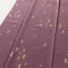 小紋 相良刺繍 縮緬 正絹 幾何学柄・抽象柄 袷仕立て 身丈158.5cm 裄丈64cm 刺繍 紫・藤色_画像5