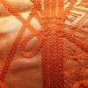 袋帯 太鼓柄 フォーマル用 正絹 古典柄 刺繍 橙_画像3
