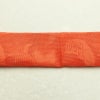名古屋帯 全通柄 美品 夏用 正絹 木の葉・植物柄 松葉仕立て 橙_画像15