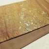 袋帯 太鼓柄 スワトウ刺繍 フォーマル用 正絹 花柄 黄・黄土色_画像13