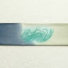 袋帯 太鼓柄 落款入り 良品 紬地 松潭月色涼 一般用 正絹 流水・波柄 緑・うぐいす色_画像15