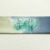 袋帯 太鼓柄 落款入り 良品 紬地 松潭月色涼 一般用 正絹 流水・波柄 緑・うぐいす色_画像16