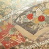 袋帯 六通柄 フォーマル用 正絹 古典柄 菊 刺繍 小豆・エンジ_画像2
