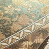 袋帯 六通柄 フォーマル用 正絹 古典柄 菊 刺繍 小豆・エンジ_画像3