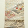 袋帯 六通柄 フォーマル用 正絹 古典柄 菊 刺繍 小豆・エンジ_画像7