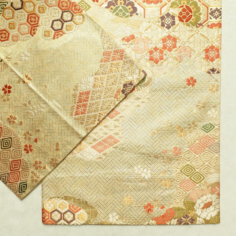 袋帯 六通柄 フォーマル用 正絹 古典柄 金・銀_画像12