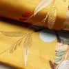 袋帯 六通柄 良品 フォーマル用 正絹 古典柄 刺繍 黄・黄土色_画像8