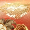 袋帯 六通柄 良品 フォーマル用 正絹 刺繍 花柄 古典柄 橙_画像4