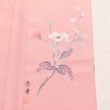 付け下げ 縮緬 正絹 花柄 袷仕立て 身丈165cm 裄丈65cm 附下 着物 ピンク_画像21