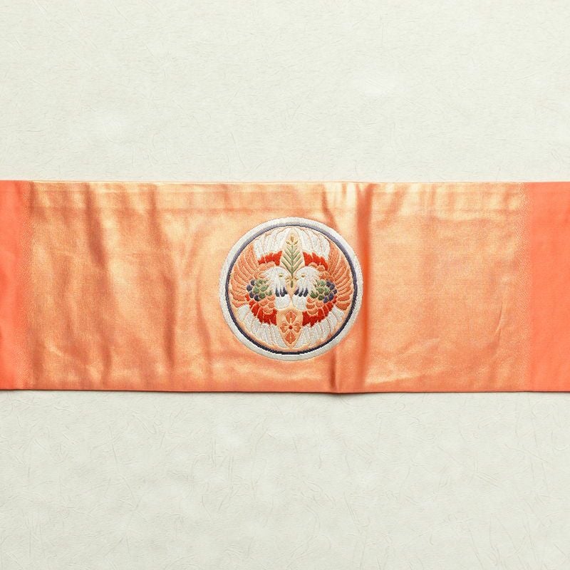 名古屋帯 太鼓柄 正絹 古典柄 名古屋仕立て ピンク_画像11