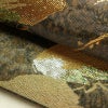 袋帯 六通柄 正絹 木の葉・植物柄 箔 金糸 銀糸 黄・黄土色_画像8