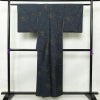紬 正絹 風景柄 袷仕立て 身丈154.5cm 裄丈67cm 紬着物 青・紺_画像2
