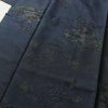 紬 正絹 風景柄 袷仕立て 身丈154.5cm 裄丈67cm 紬着物 青・紺_画像5