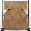 小紋 良品 しつけ糸付き 正絹 幾何学柄・抽象柄 袷仕立て 身丈159cm 裄丈65.5cm 小紋着物 多色使い_画像1